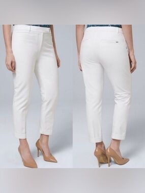 White House Black Market Slim Crop Pants, NWT